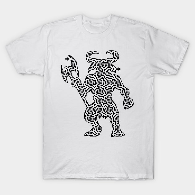 Minotaur Maze T-Shirt by gorff